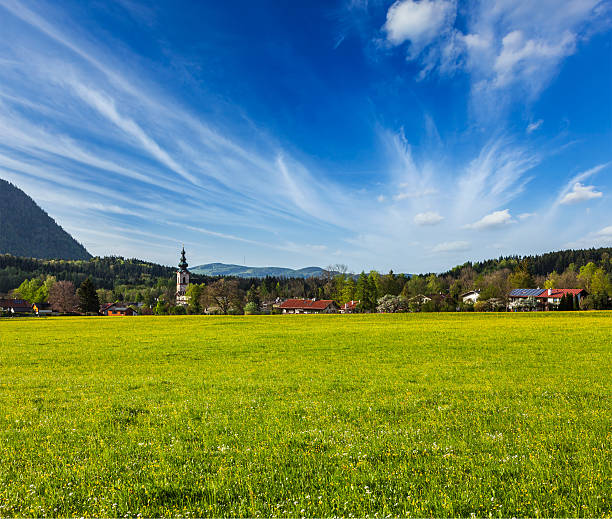German countryside and village. Bavaria, Germany