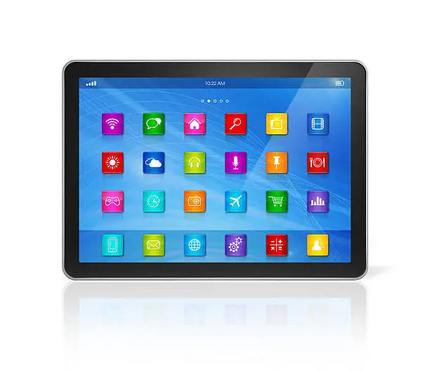 Photo of Digital Tablet Computer - apps icons interface