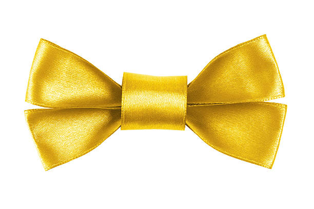 istock yellow festive bow made from ribbon 462207453