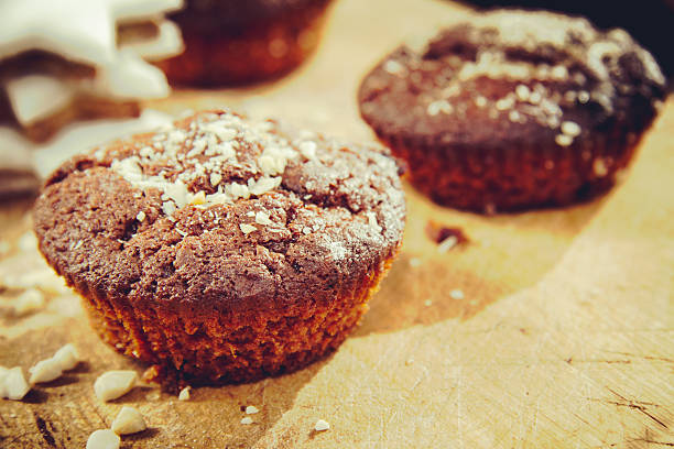 Sweet Food chocolate muffin stock photo
