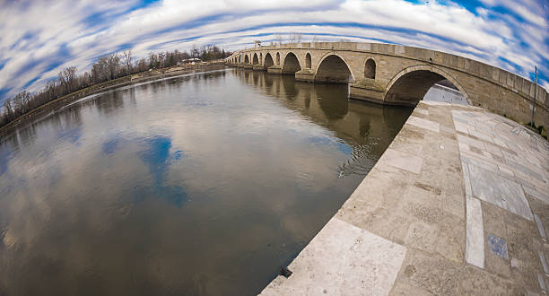 istock River and Bridge Fisheye 462210287