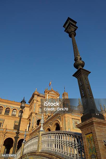 Plaza Espana Seville Stock Photo - Download Image Now - Ancient, Andalusia, Architecture