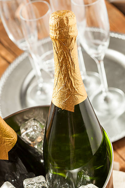 istock Bubbling Champagne in a Glass 462211179