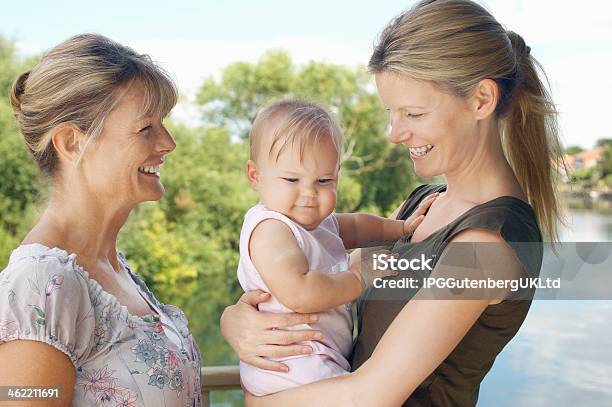 Three Female Generation Family Stock Photo - Download Image Now - Baby - Human Age, Grandmother, Mother