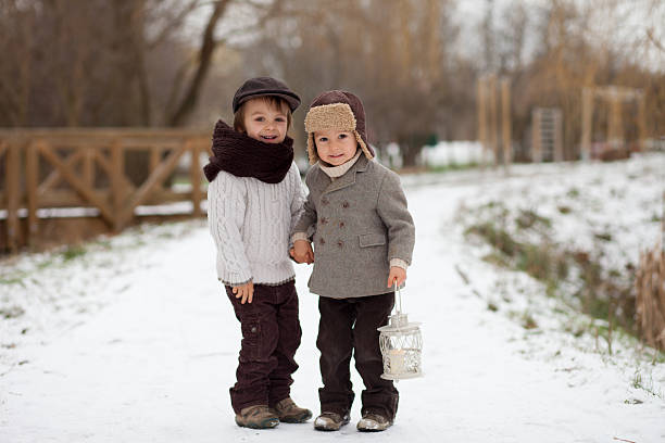 istock Brothers out in the snow 462224221