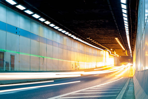 istock Abstract car in the tunnel trajectory 462227709
