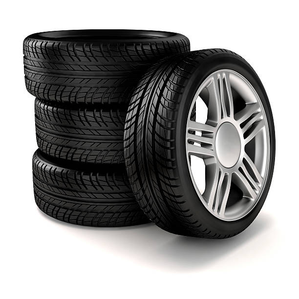istock 3d tire and alloy wheel 462233299