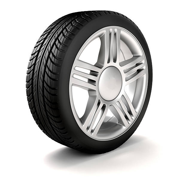 istock 3d tire and alloy wheel 462233309