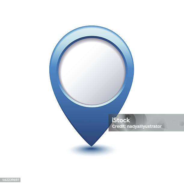 Point Map Blue Blue Map Pointer Illustration Stock Illustration - Download Image Now ...
