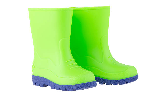 istock Green children rain boots 462242853