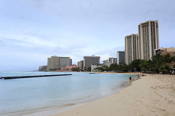 Waikiki Beach Honolulu Hawaii Skyline