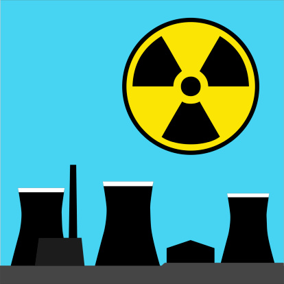 Nuclear power station, illustration