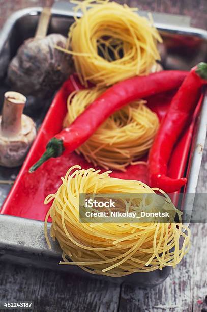 Delicious Italian Pasta Stock Photo - Download Image Now - Carbohydrate - Food Type, Chili Pepper, Cooking