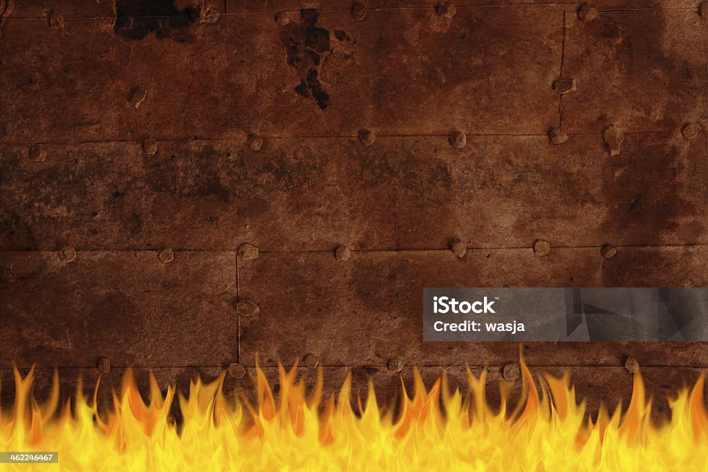 Old rusty iron surface on fire Old rusty iron surface background on fire Abstract Stock Photo