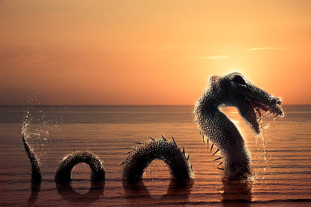 Photo composite of Loch Ness Monster