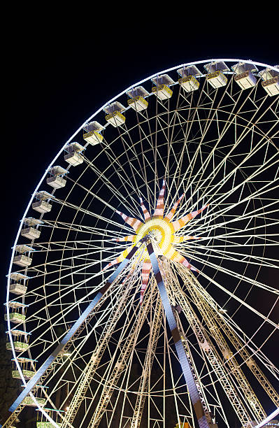 Christmas ferries wheel stock photo