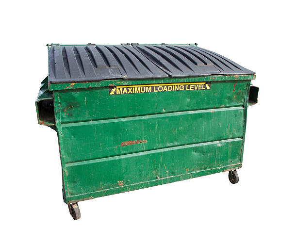 istock Green Trash or Recycle Dumpster On White with Clipping Path 462251515