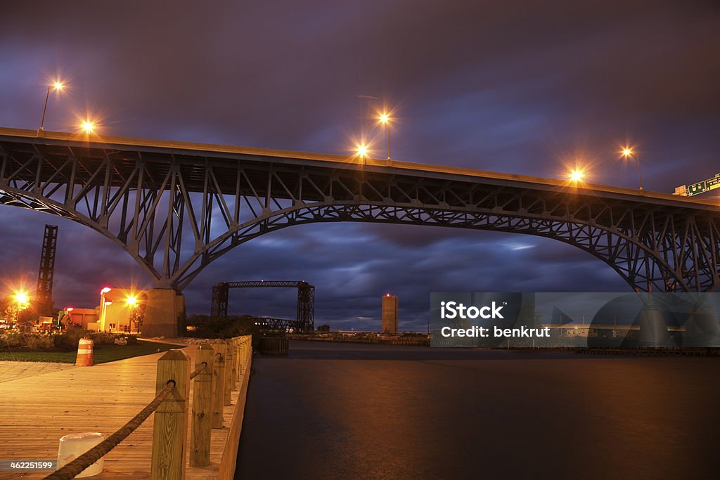 Bridges of Cleveland Bridges of Cleveland at sunset. Architecture Stock Photo