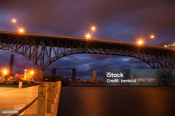 Bridges Of Cleveland Stock Photo - Download Image Now - Architecture, Blue, Bridge - Built Structure