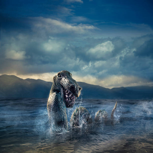 Photo composite of Loch Ness Monster
