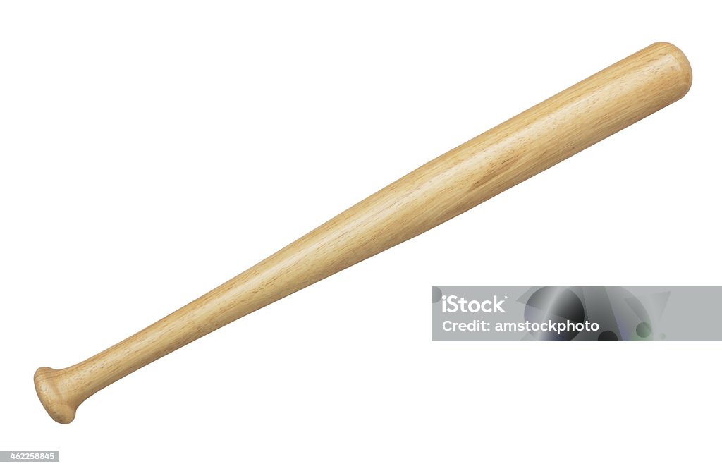 wooden baseball bat isolated on white background wooden baseball bat isolated on a white background Baseball Bat Stock Photo