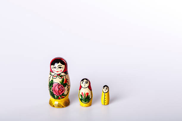 istock Russian Dolls Matryoshka Isolated on a white background 462263273