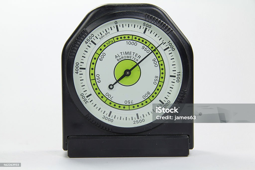 Altimeter Barómetro com Fundo Branco - Royalty-free Aviónica Foto de stock