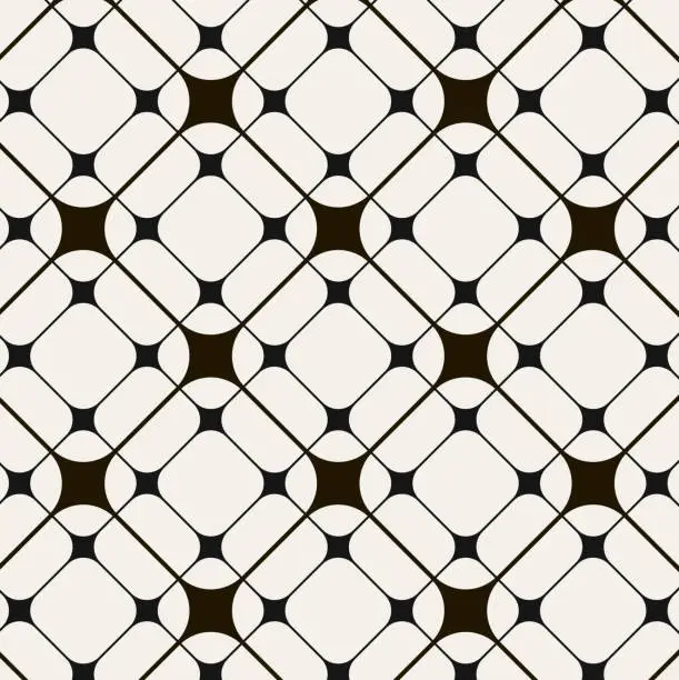 Vector illustration of black and white abstract pattern background
