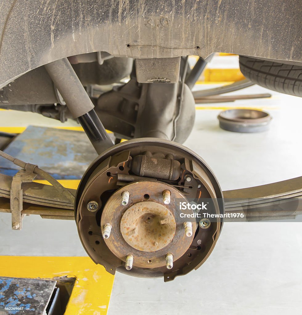 brake disk and detail of the wheel hub Animal Arm Stock Photo