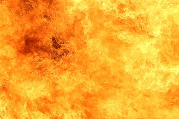 Photo of abstract background of blaze fire flame