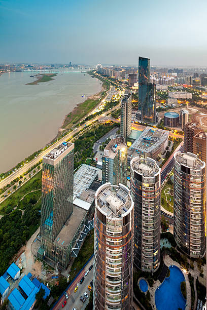 istock Bird view at Shanghai China. 462279183