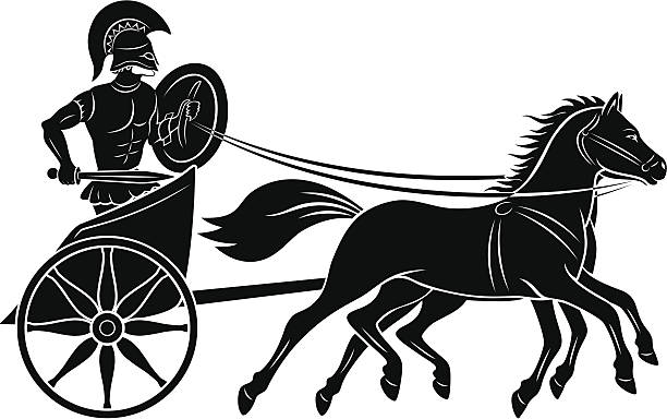 illustrazioni stock, clip art, cartoni animati e icone di tendenza di gladiatore - roman mythology illustrations