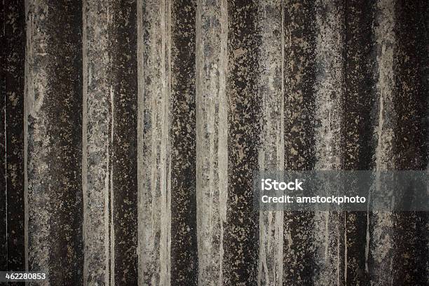 Old Vertical Gray Asbestos Roof Background Stock Photo - Download Image Now - Asbestos, Architecture, Asbestosis