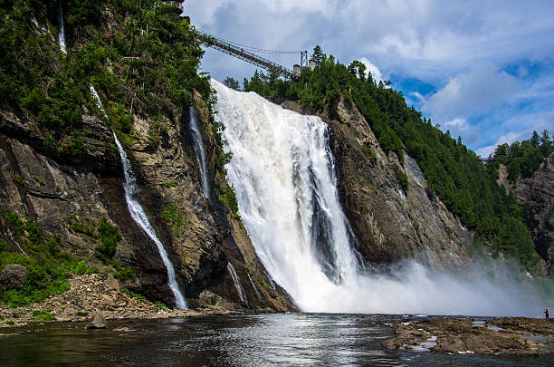 The Parc de la Chute-Montmorency is located just minutes from Quebec City. Between river and cliffs, is one of the most spectacular sites in the Quebec province. 