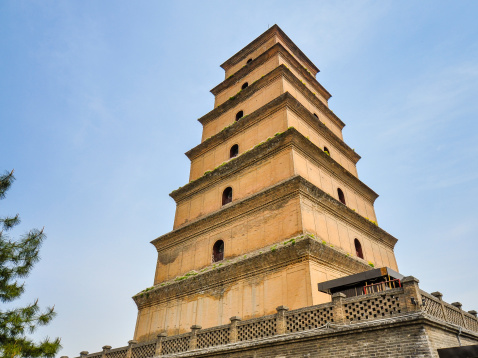 Giant Wild Goose Pagoda is a Buddhist Pagoda located in southern Xian, Shaanxi province, China. It was built in 652 during the Tang Dynasty.