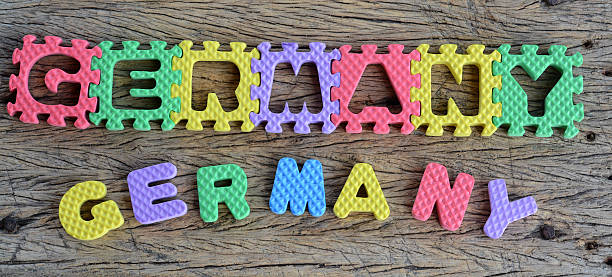 istock jigsaw written Germany word on wood background 462296137