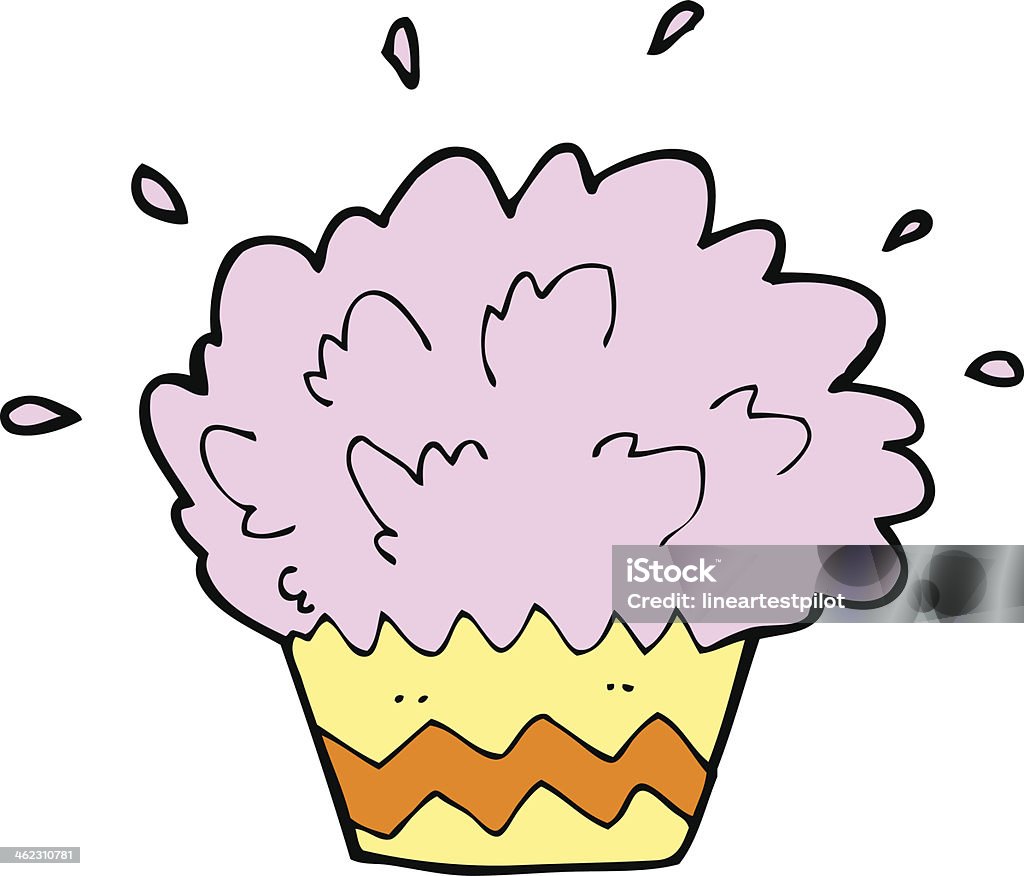 Exploding Cake Comic Cartoon Exploding Cupcake Stock Illustration - Download Image Now ...