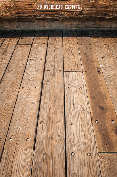 istock No overhead casting slatted wood 462311605
