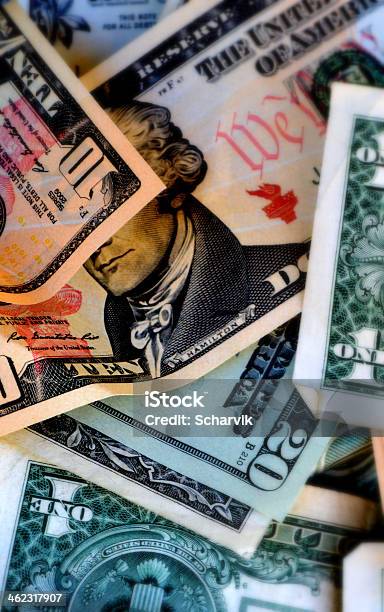 Money Pile Stock Photo - Download Image Now - American One Hundred Dollar Bill, Aspirations, Banking