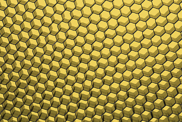 istock Close up of black net. Yellow light. 462321393