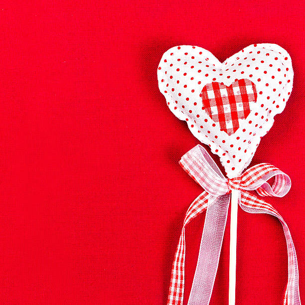istock Valentines Beautiful Heart over Red Background with copyspace. 462331453