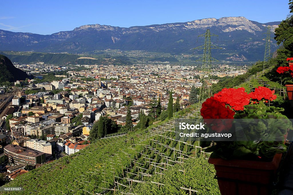 Bolzano from above - Dolomites sud tirol, Italy You can see my Italy photo collection (Amalfi Coast, Tuscany, Lake Garda, Cinque Terre, Venice, Dolomites, Passo dello Stelvio – Stelvio Pass: sunrises, sunsets, night photos, and much others!!) in the following link below:  Bolzano Stock Photo