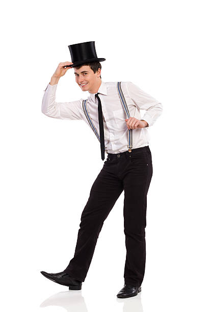istock Happy young man wearing cylinder. 462332861