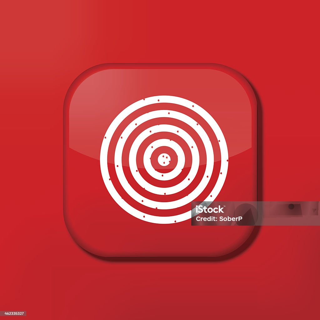 Vetor de vermelho ícone de dardos.  Eps10.  Fácil de editar - Vetor de Afiado royalty-free