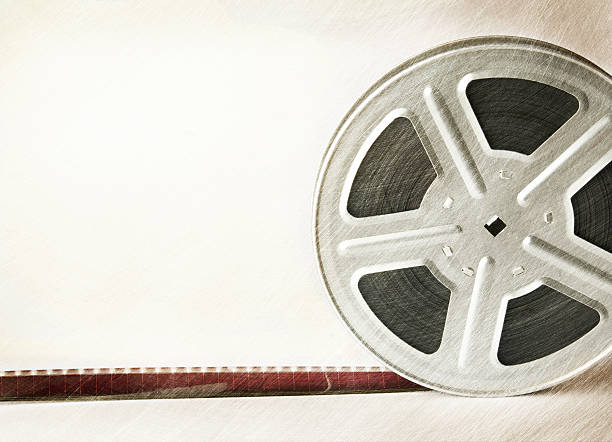 istock Old scratched motion picture film reel 462337901