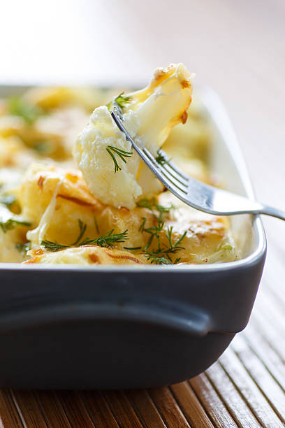 istock cauliflower baked with egg and cheese 462338589