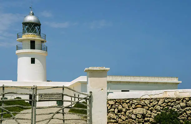 Lighthouse in menorca called far de cavalleria