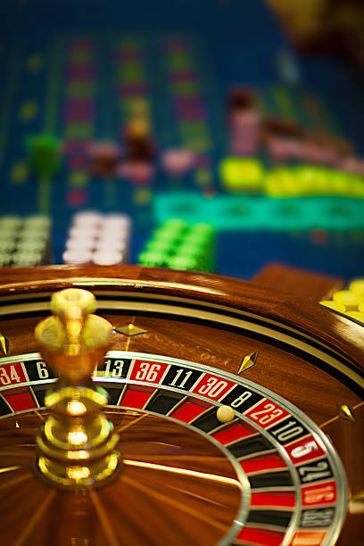 istock wooden roulette wheel 462347695