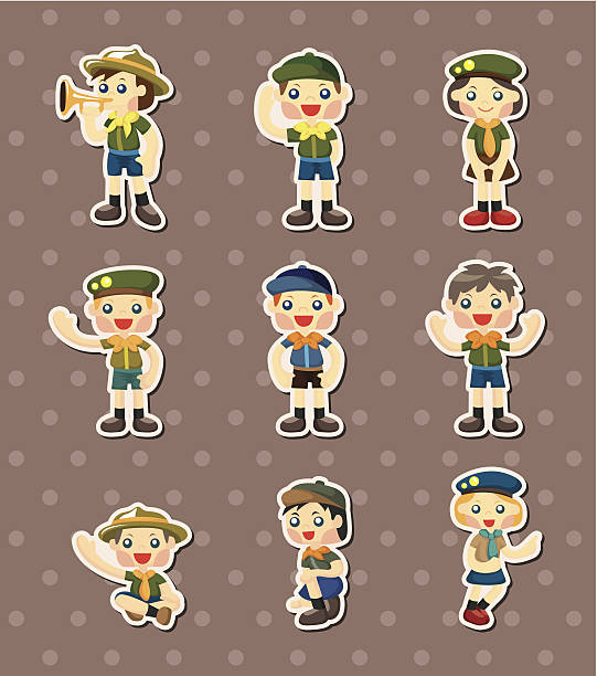 Scout Guide Sticker 360+ Girl Guide Uniform Stock Illustrations, Royalty-Free Vector ...