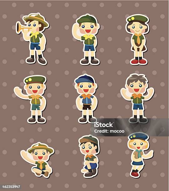 Scout Stickers Stock Illustration - Download Image Now - Boy Scout, Boys, Girl Scout